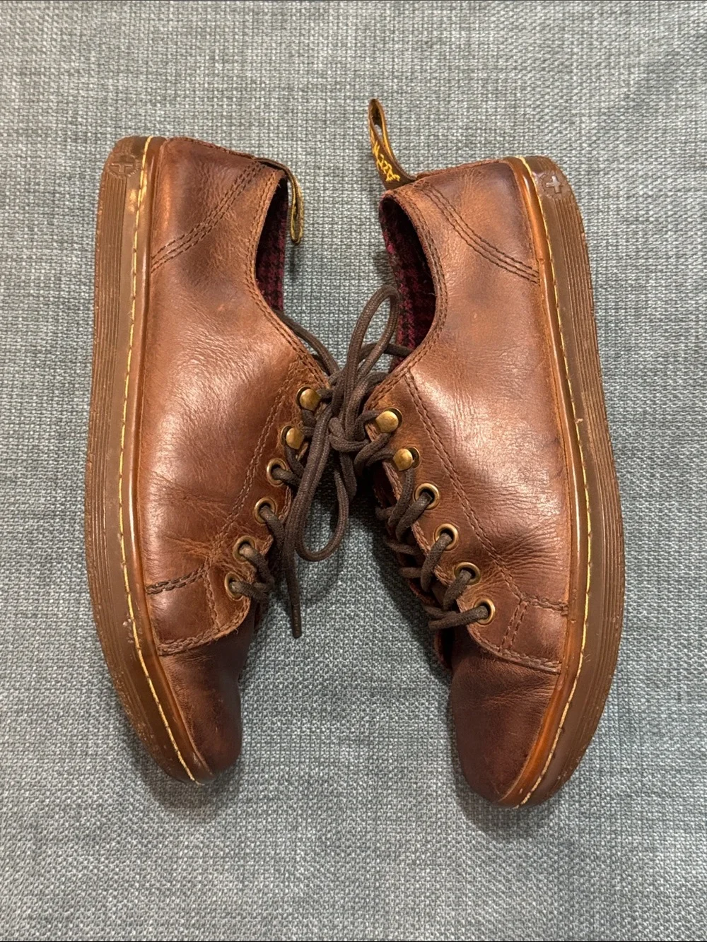 Dr. Martens Samira Lace-Up Shoes Women's Size 7 Brown Leather AW004 Vintage